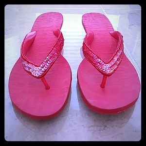 bebe Pink Kitten Heel Sandals
